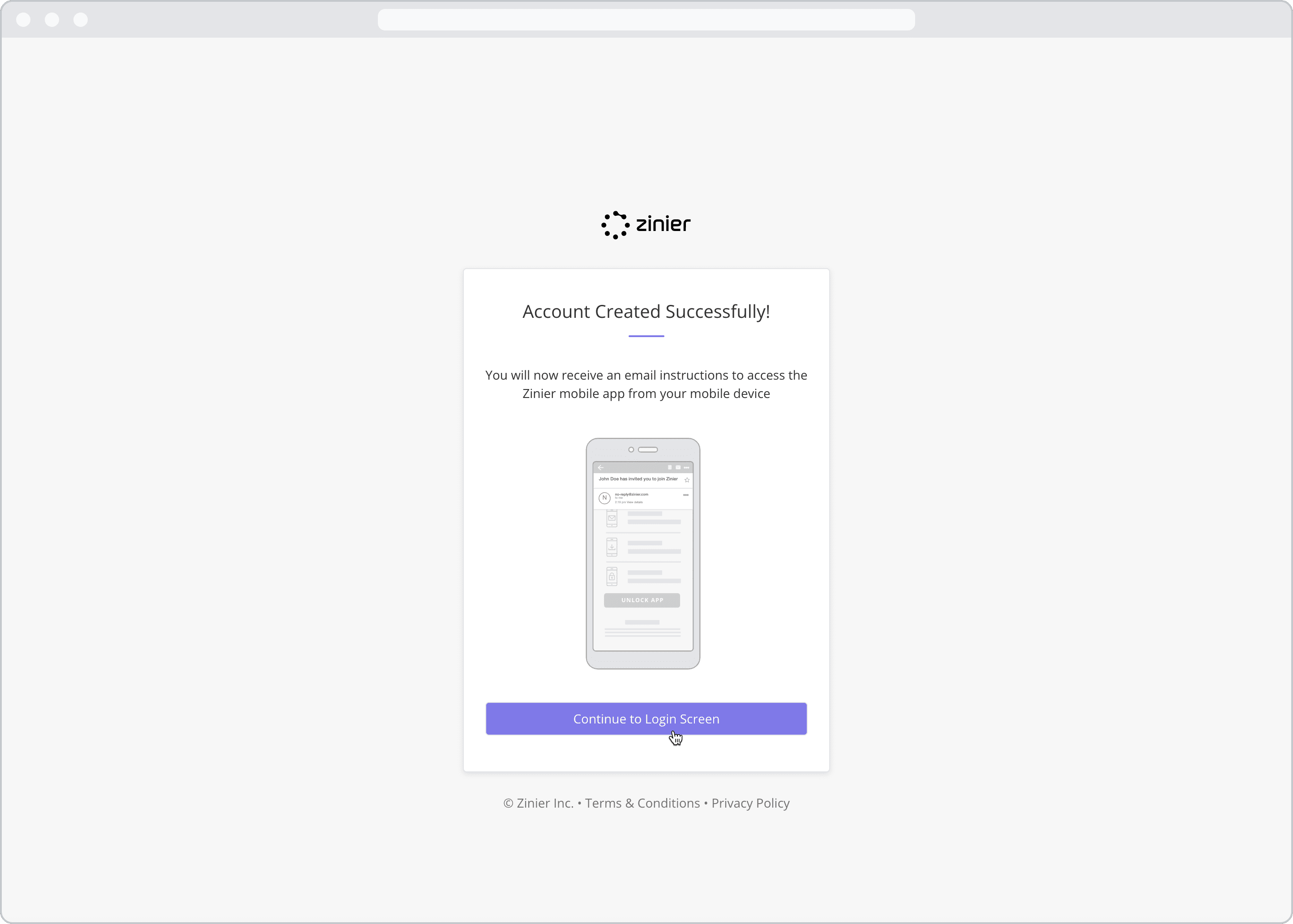 Account Activation and Login on the Web