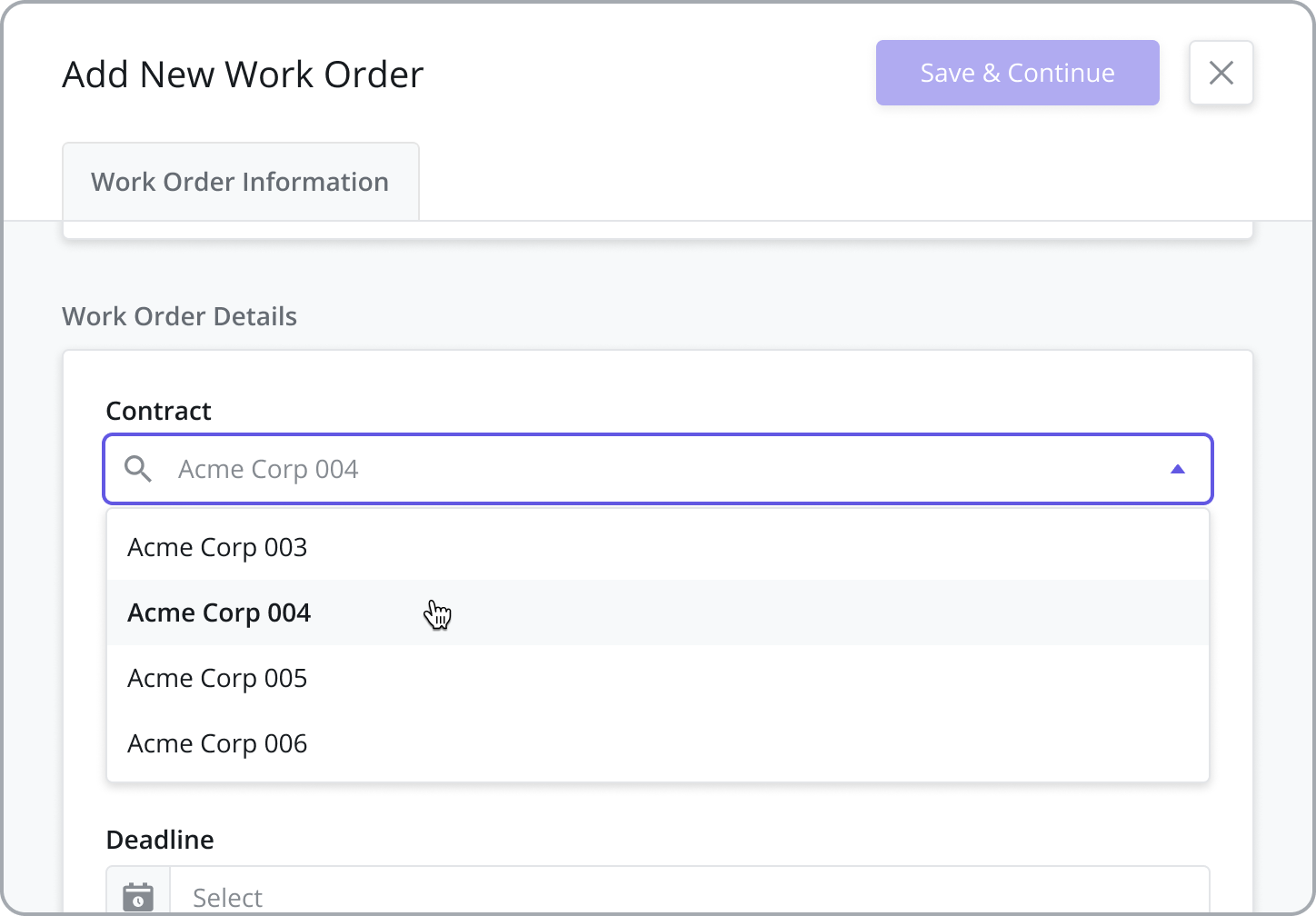 Work Orders
