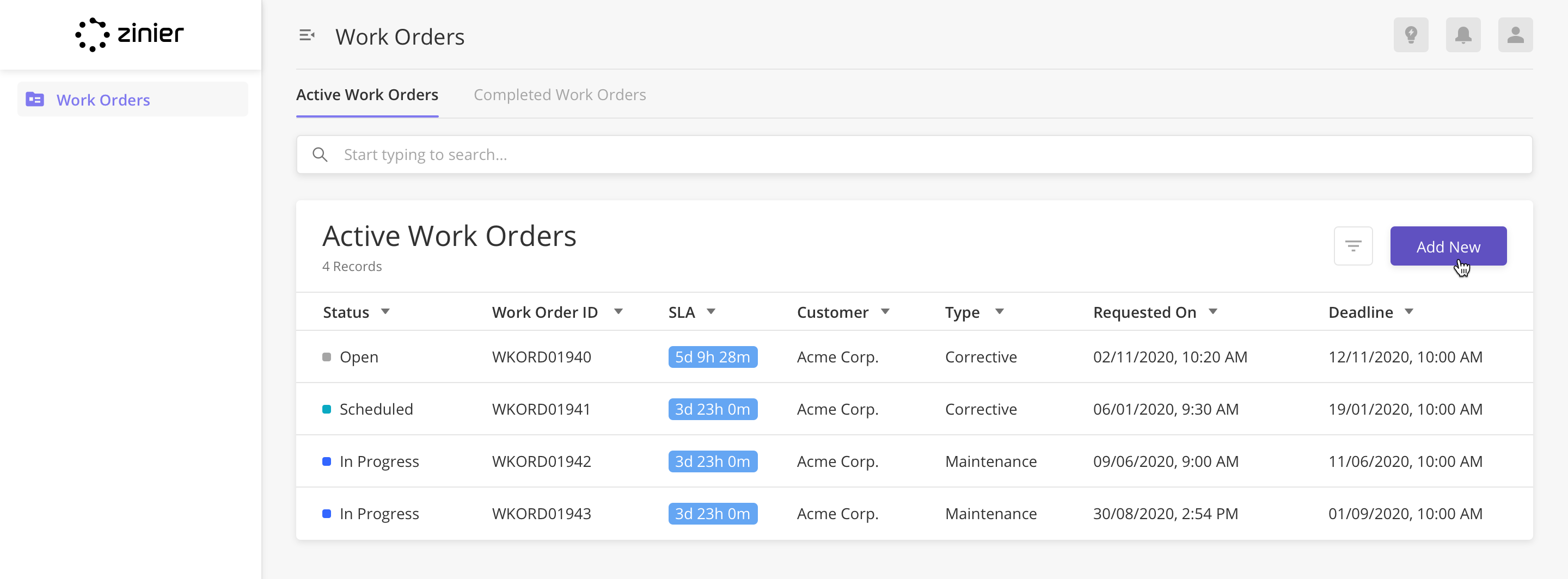 Work Orders 2.0